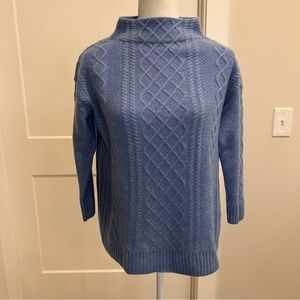 Talbots Light Blue Cowl Neck Sweater